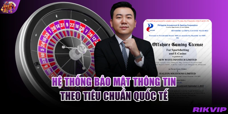 Hệ thống bảo mật thông tin theo tiêu chuẩn quốc tế
